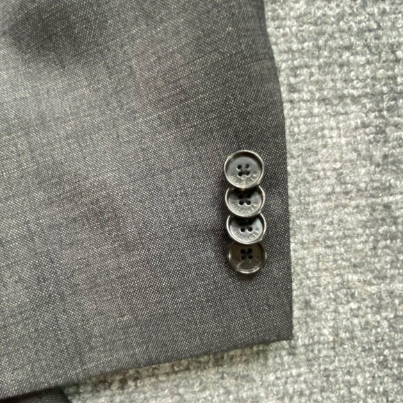 Tommy Hilfiger Blazer Mens 48R Drak Grey Wool-Blend Suit Jacket Sport Coat - Picture 5 of 15